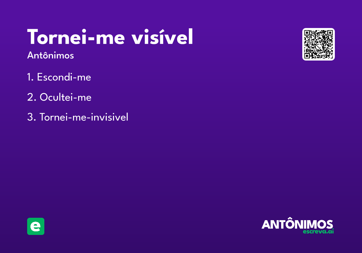 tornei-me visível