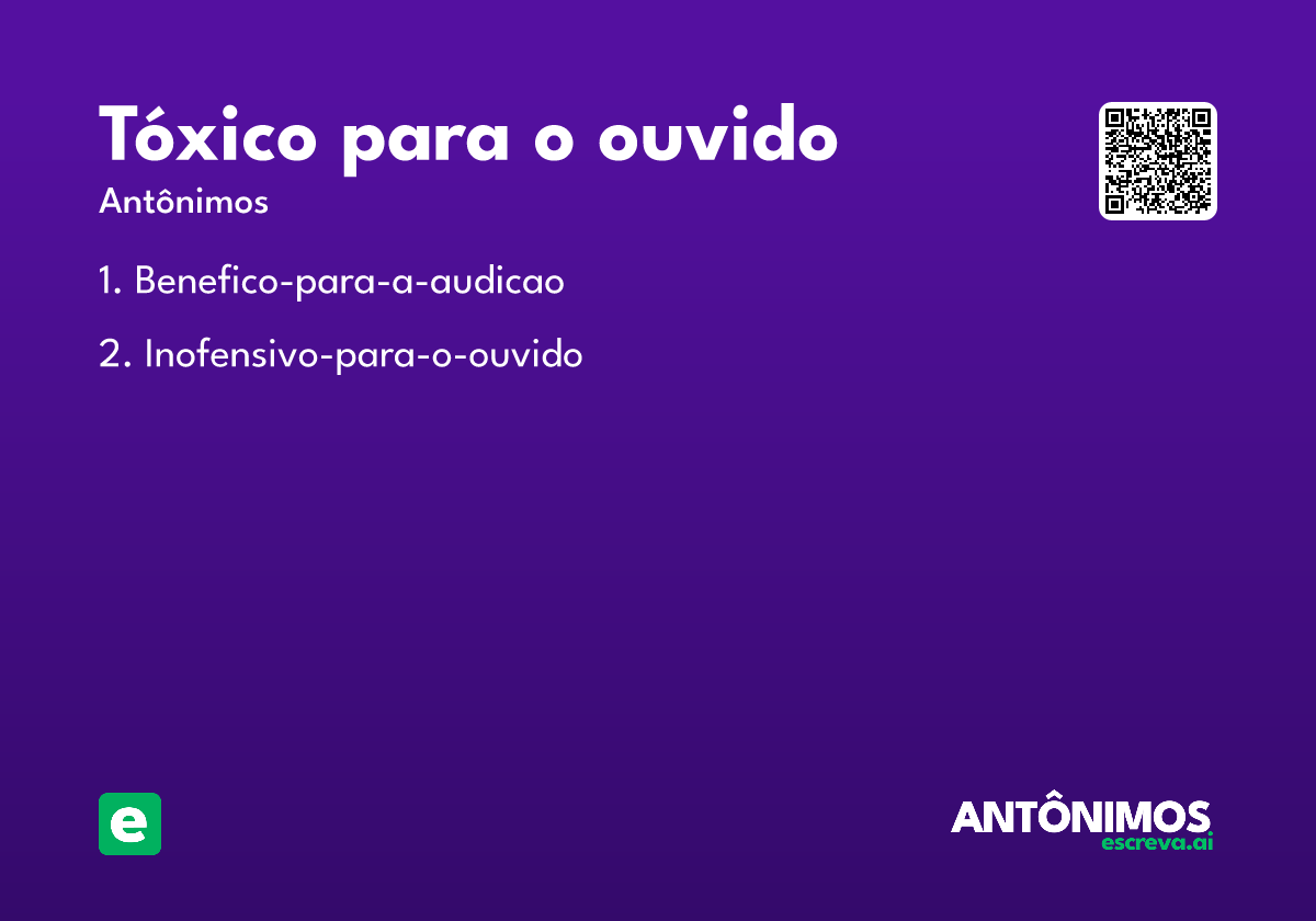 tóxico para o ouvido