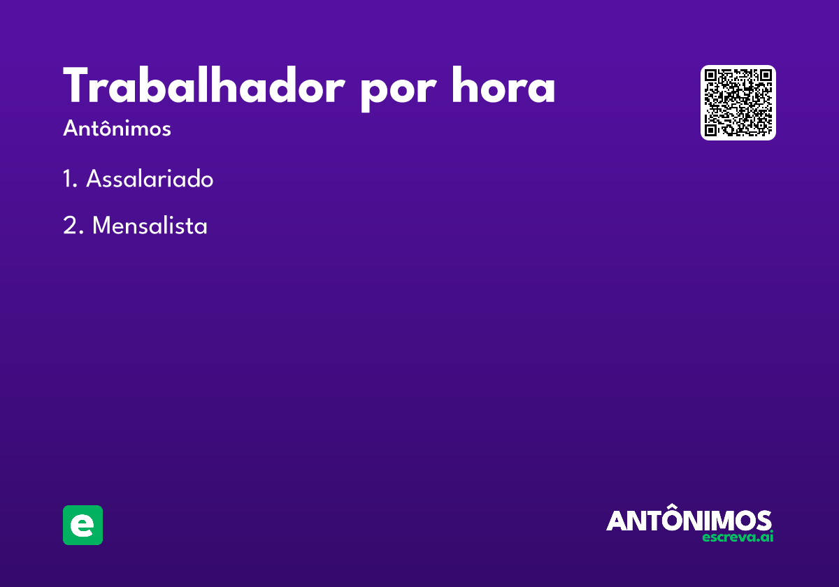 trabalhador por hora