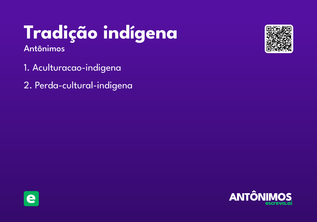 tradição indígena
