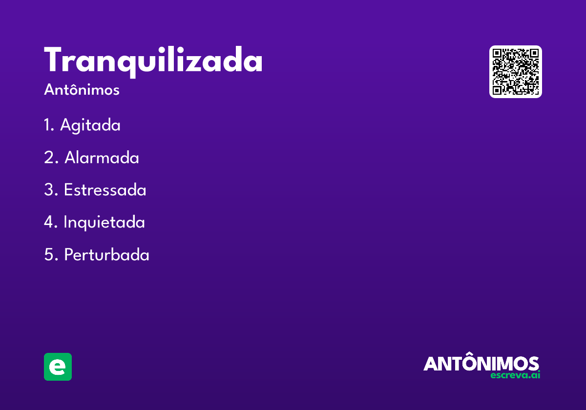 tranquilizada