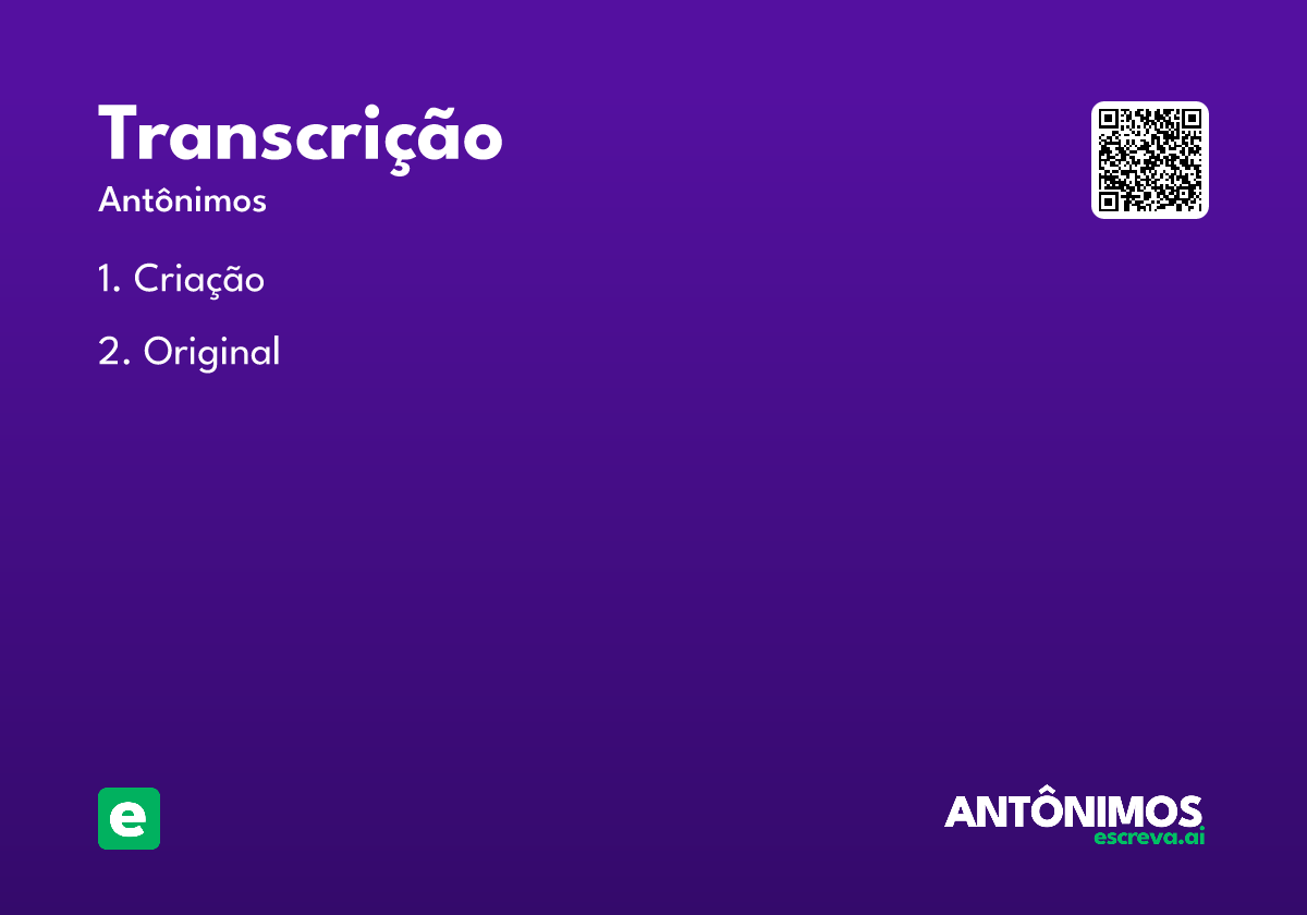 transcrição