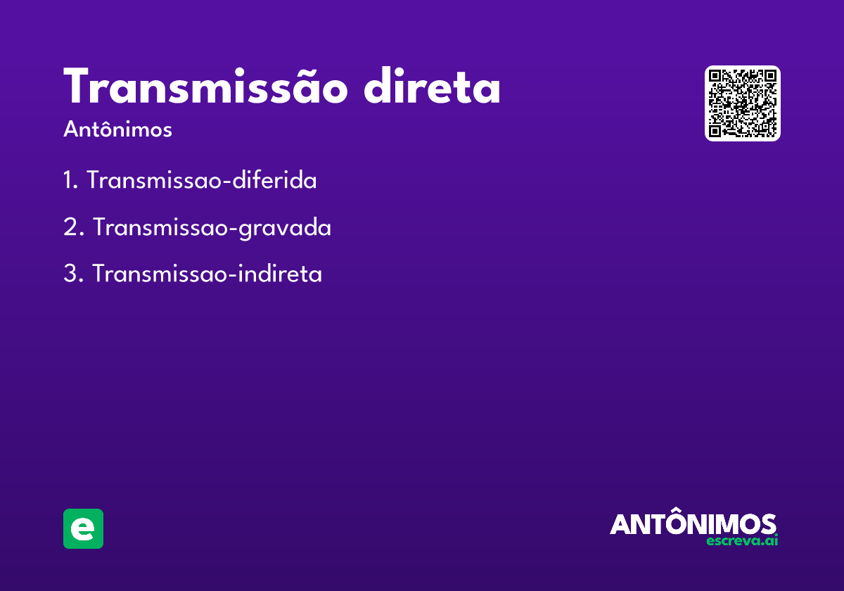 transmissão direta