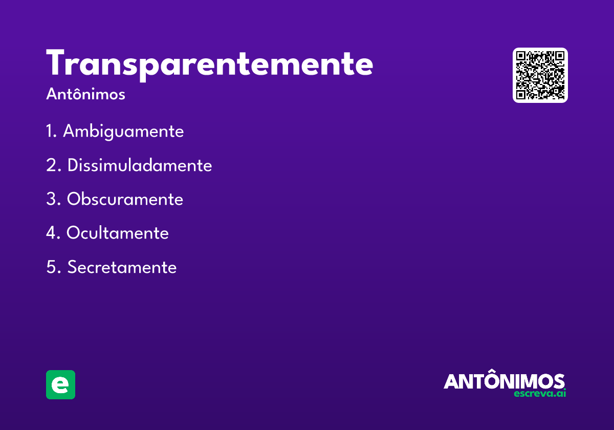 transparentemente
