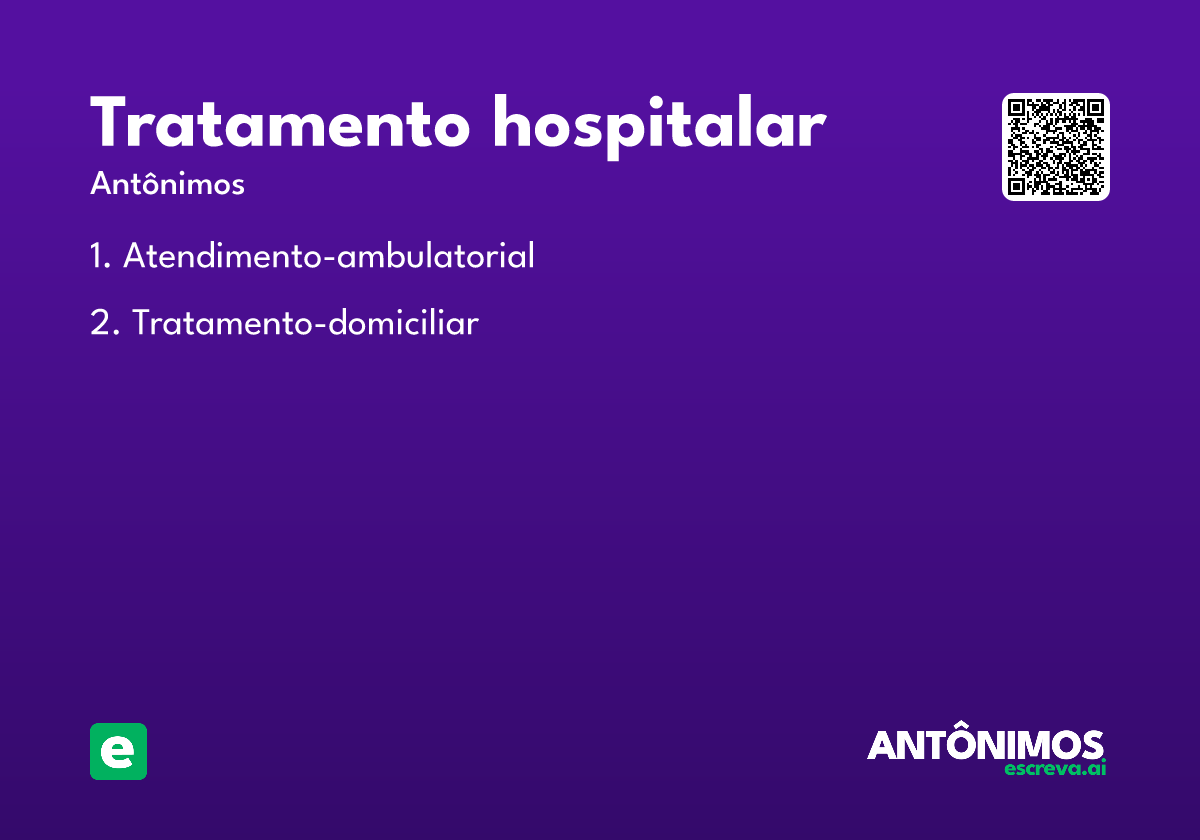 tratamento hospitalar