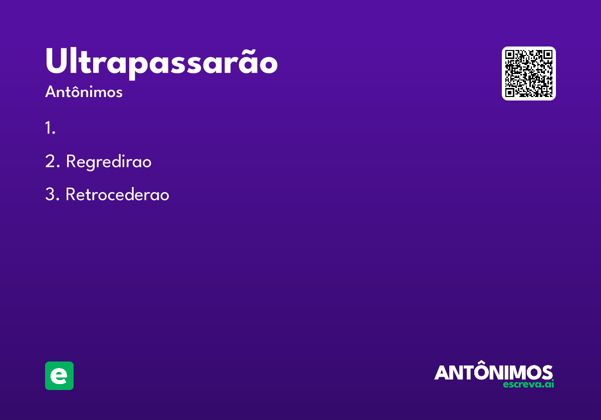 ultrapassarão