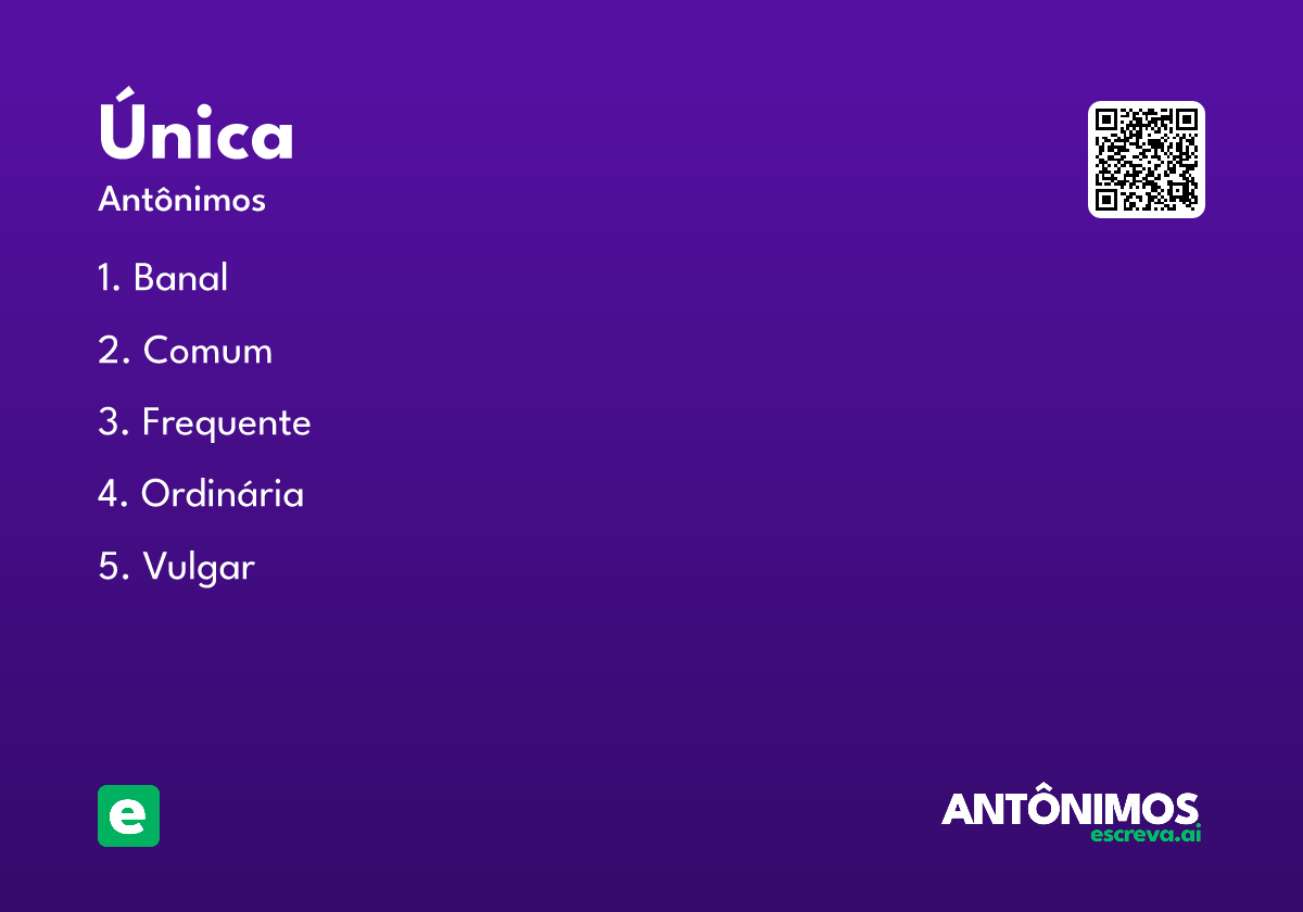 única