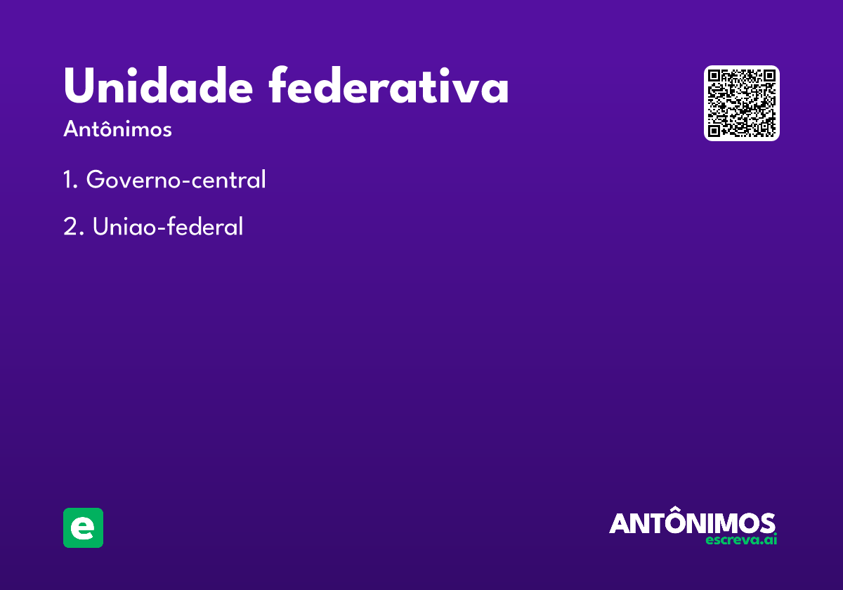 unidade federativa
