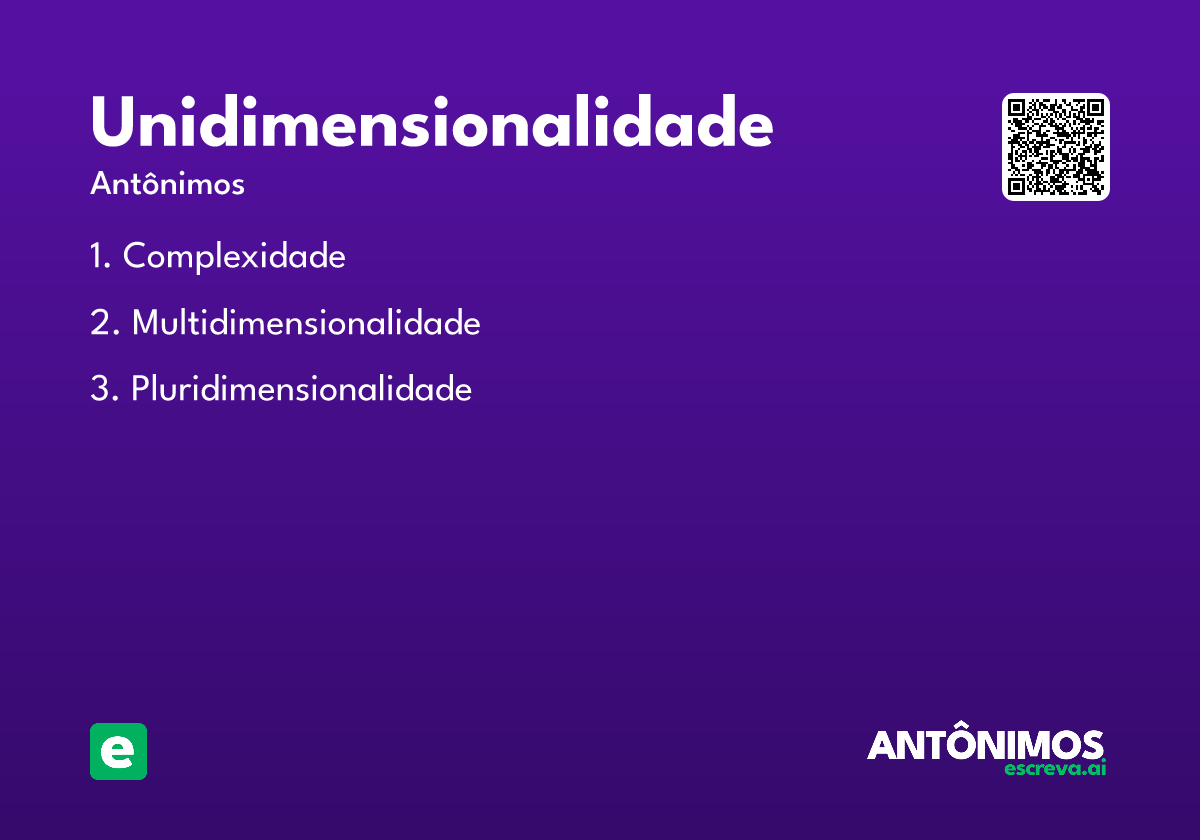 unidimensionalidade