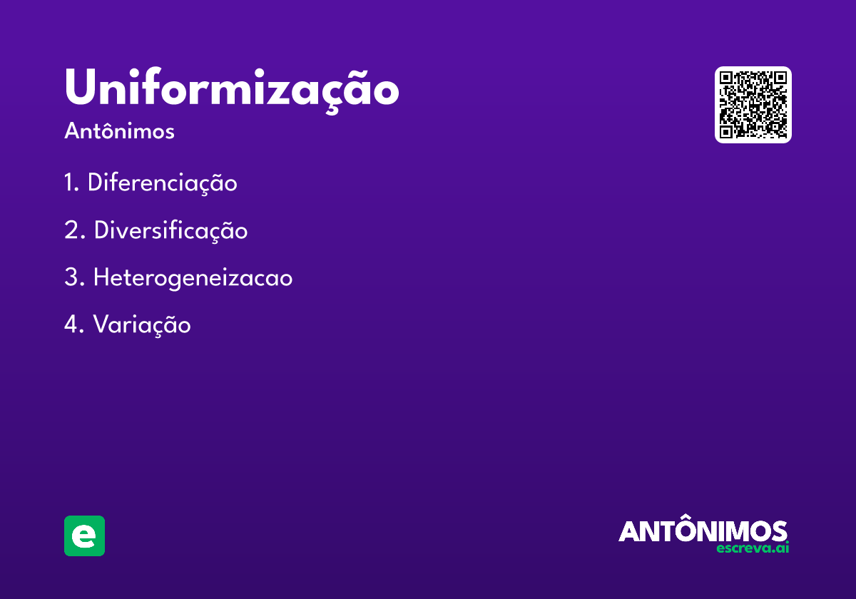 uniformização