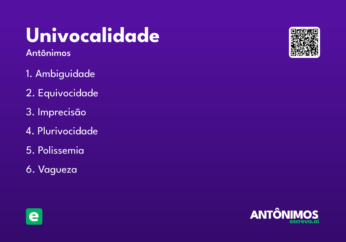 univocalidade