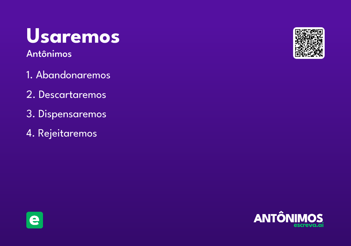 usaremos