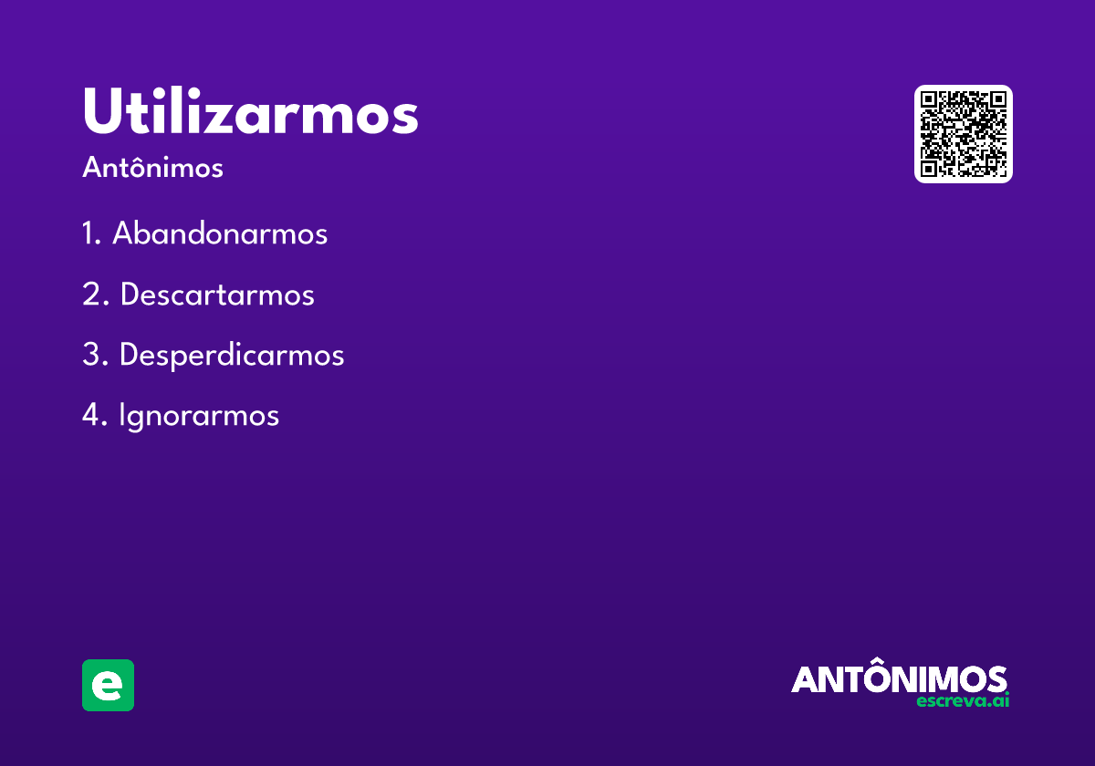 utilizarmos