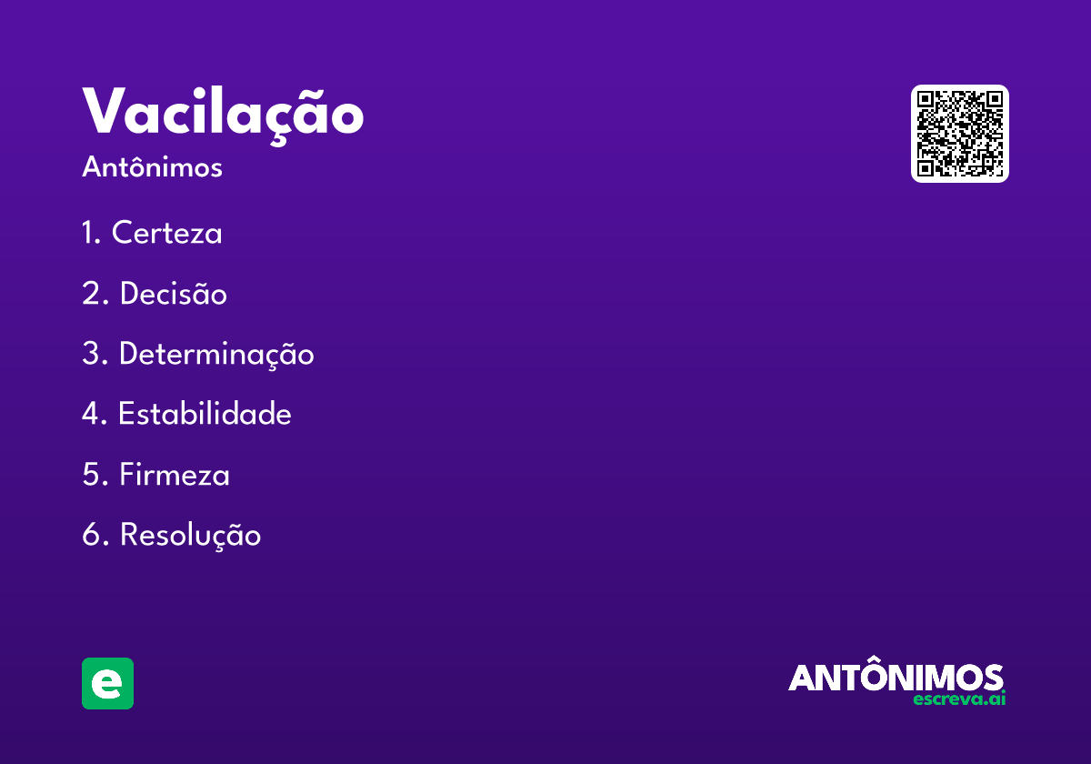 vacilação