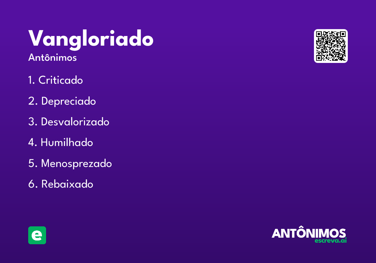 vangloriado