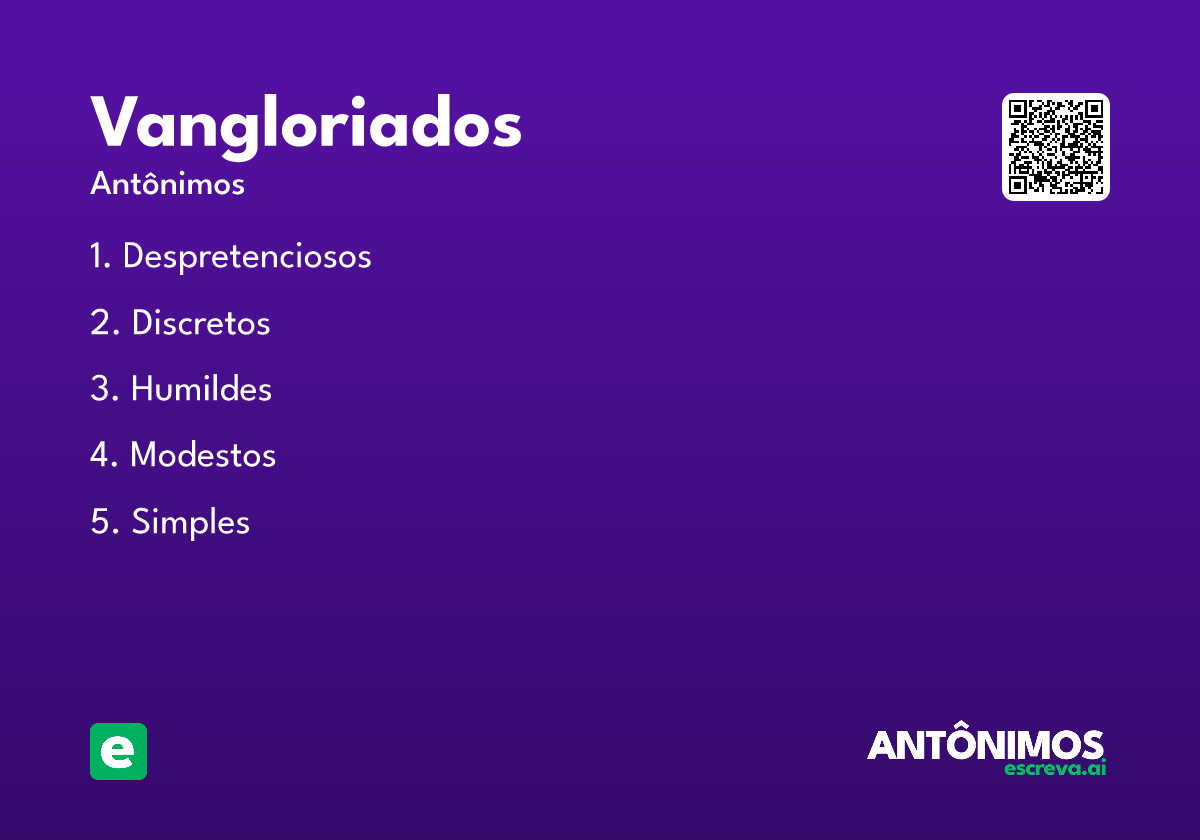 vangloriados