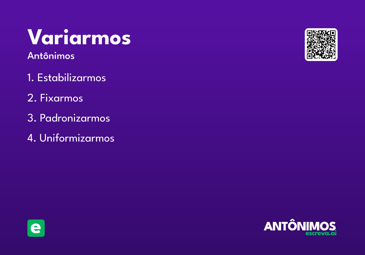 variarmos