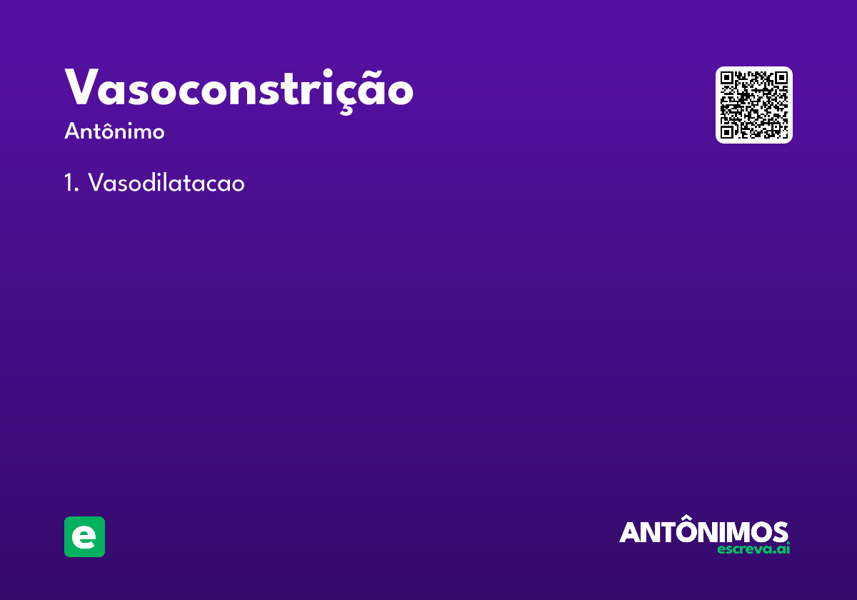 vasoconstrição