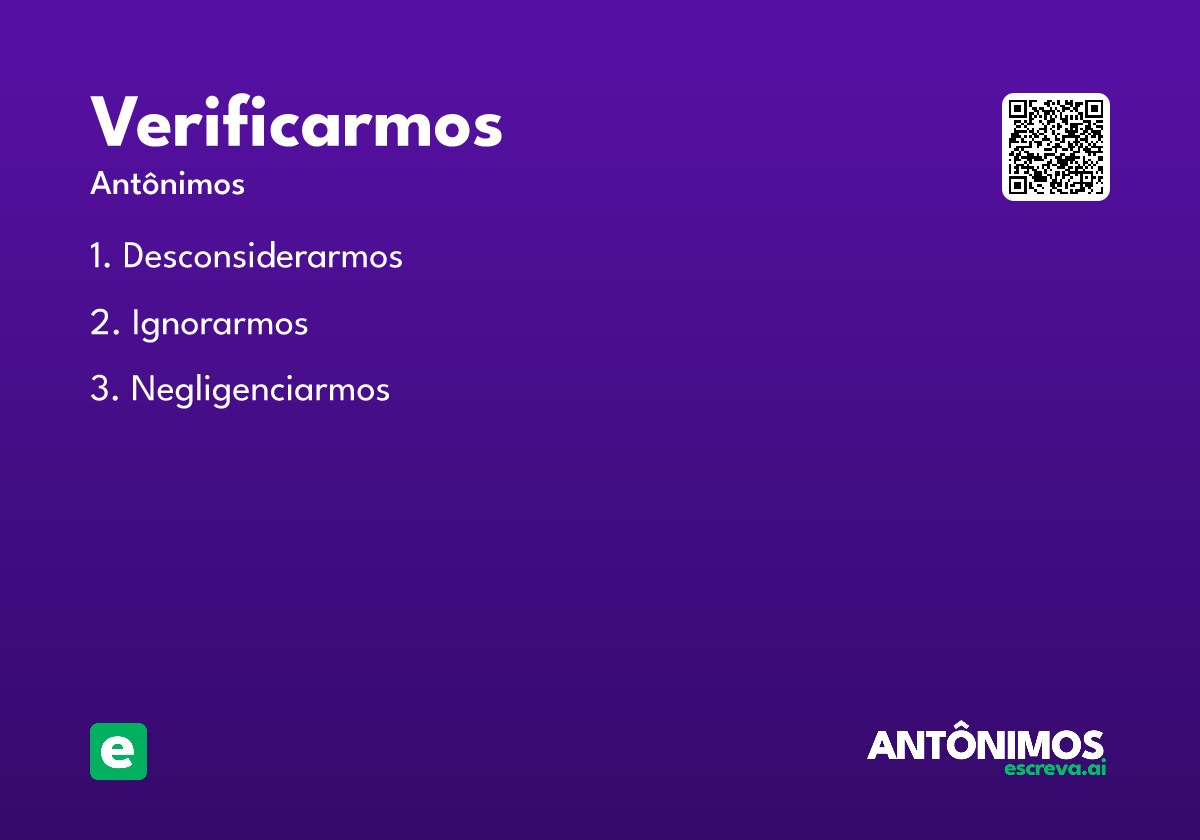 verificarmos
