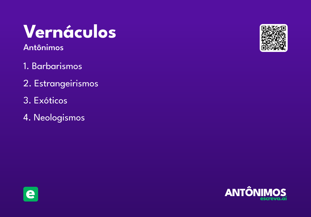 vernáculos
