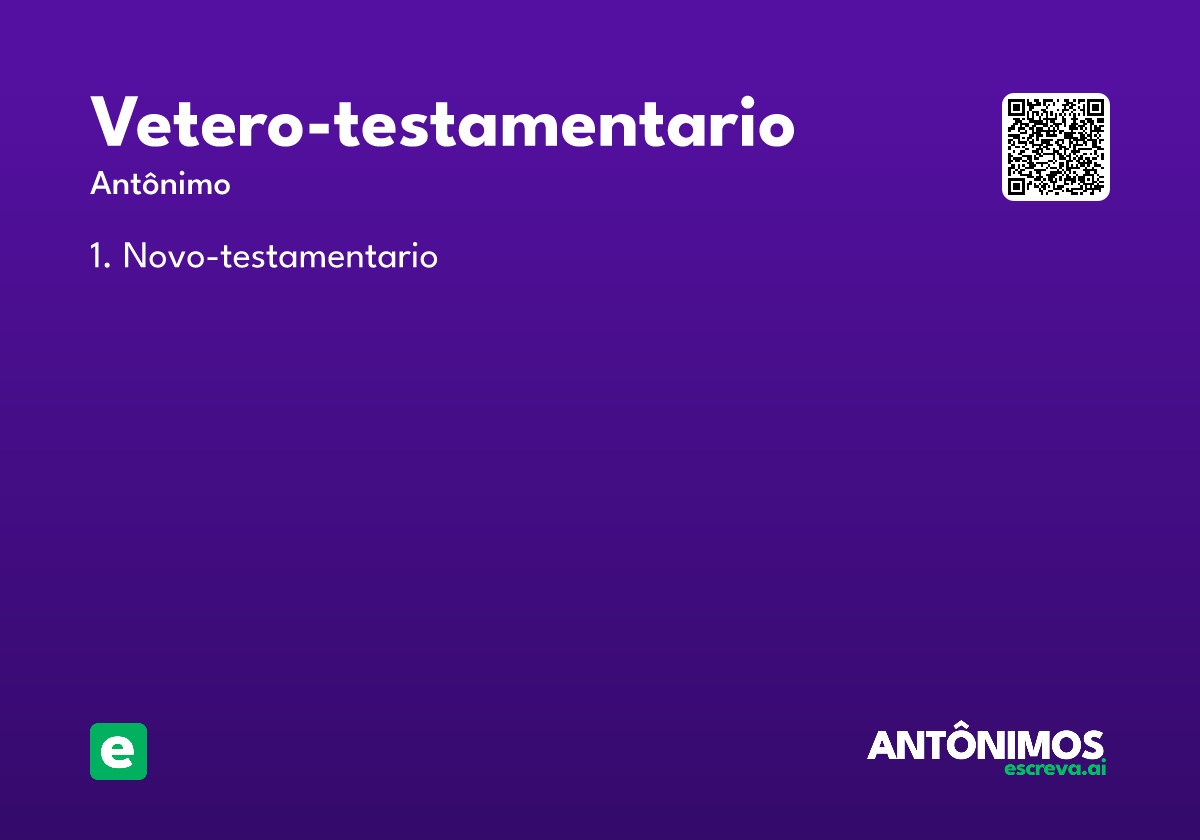 vetero-testamentario