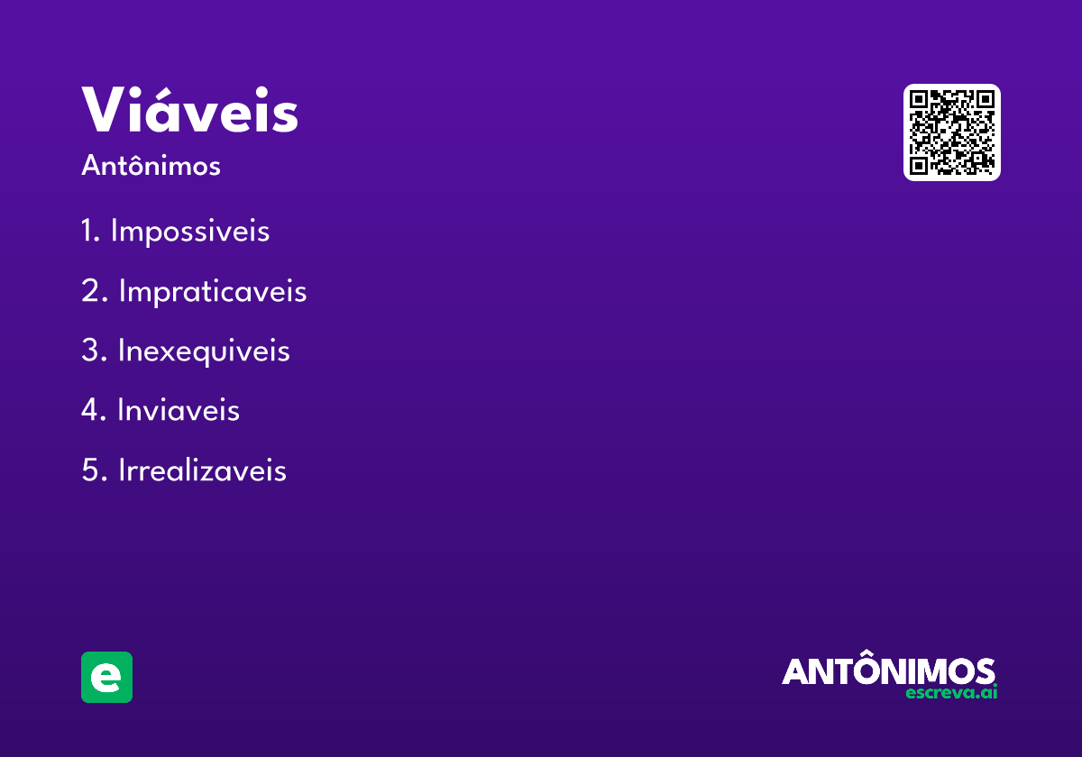 viáveis