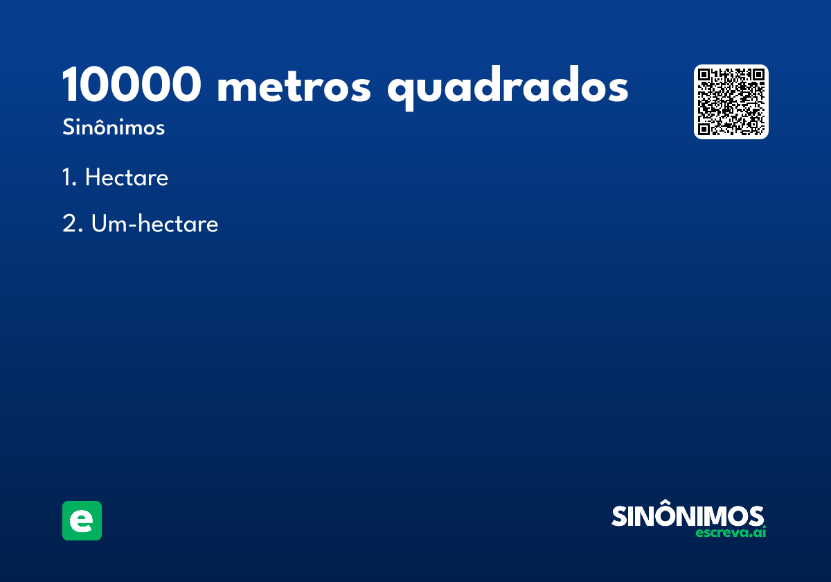 10000 metros quadrados