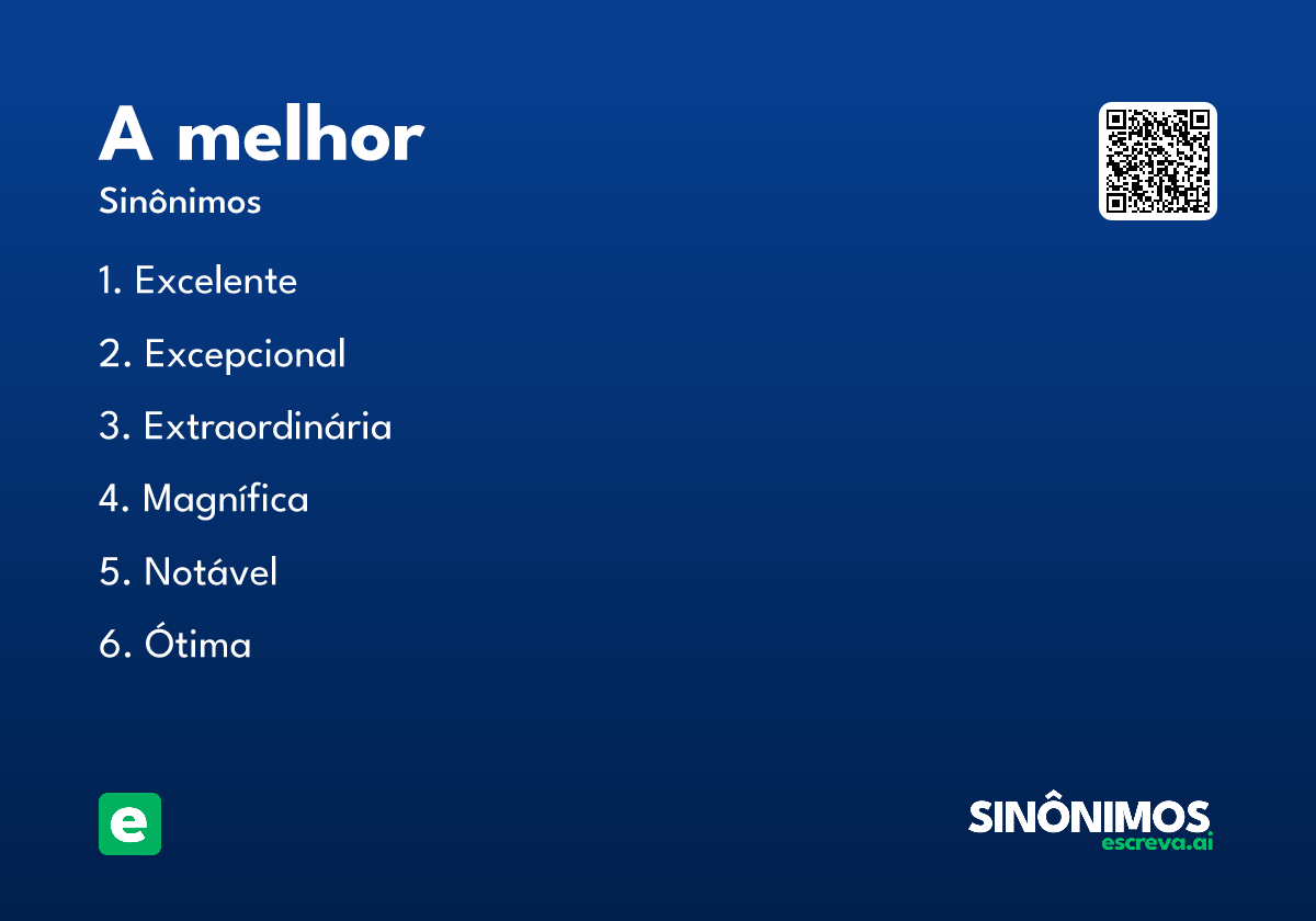 a melhor