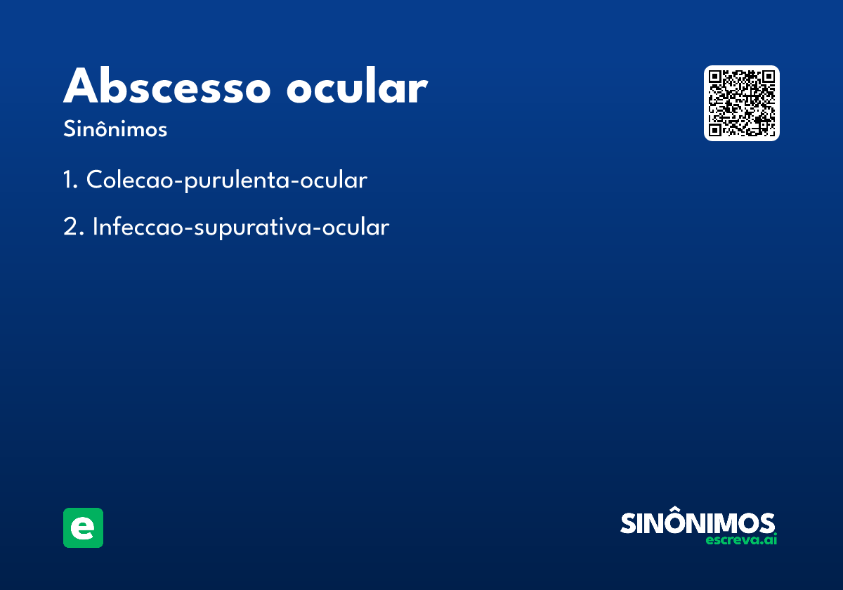 abscesso ocular