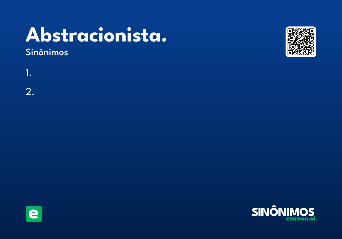 abstracionista.
