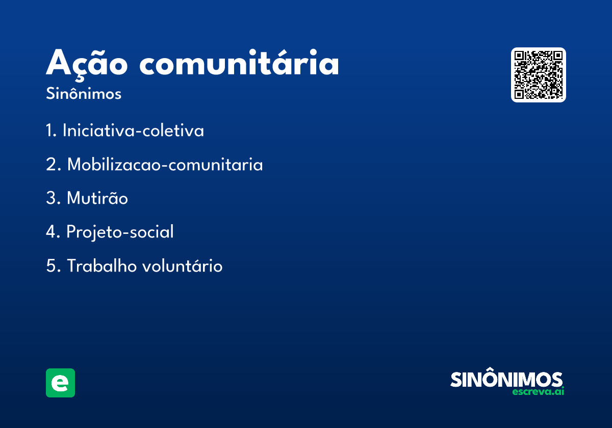 ação comunitária