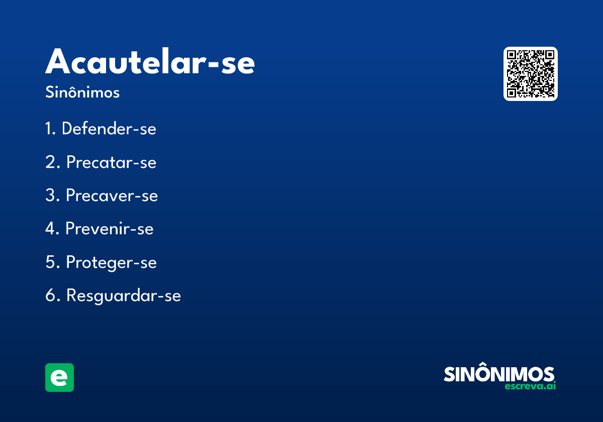 acautelar-se