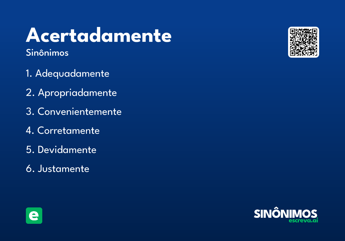 acertadamente