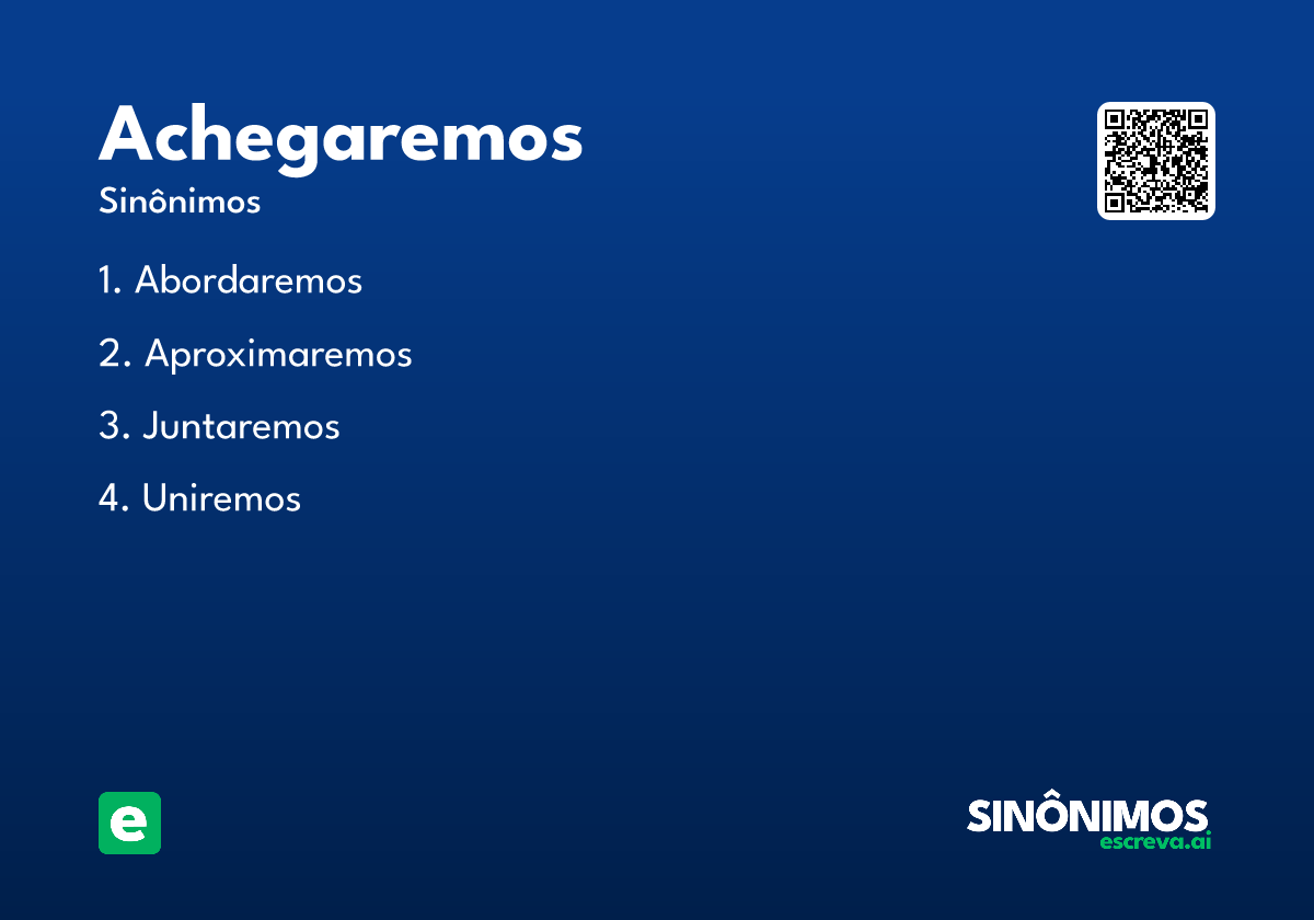 achegaremos