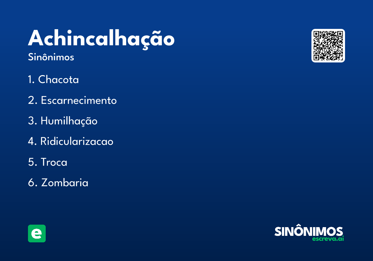 achincalhação