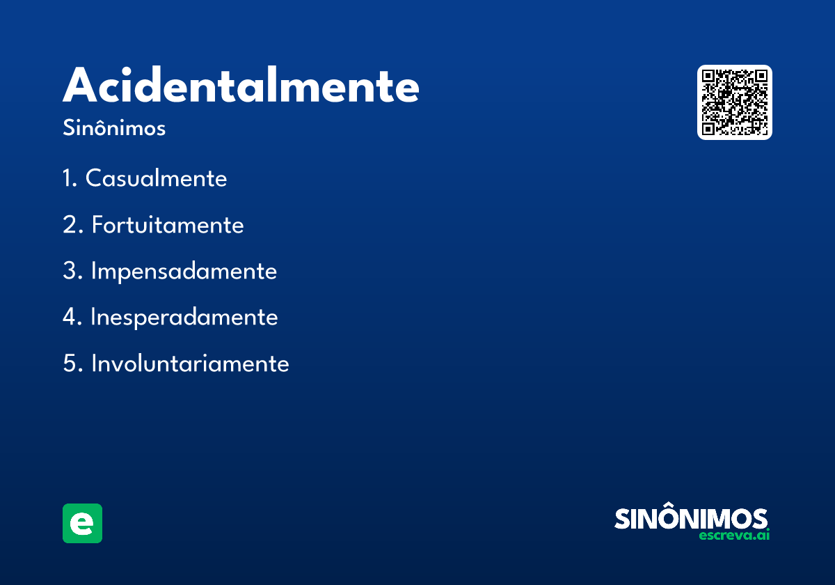 acidentalmente