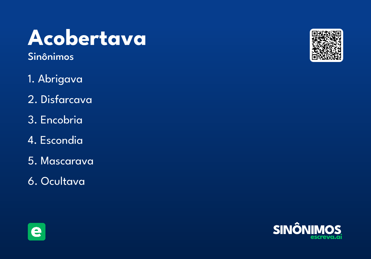 acobertava