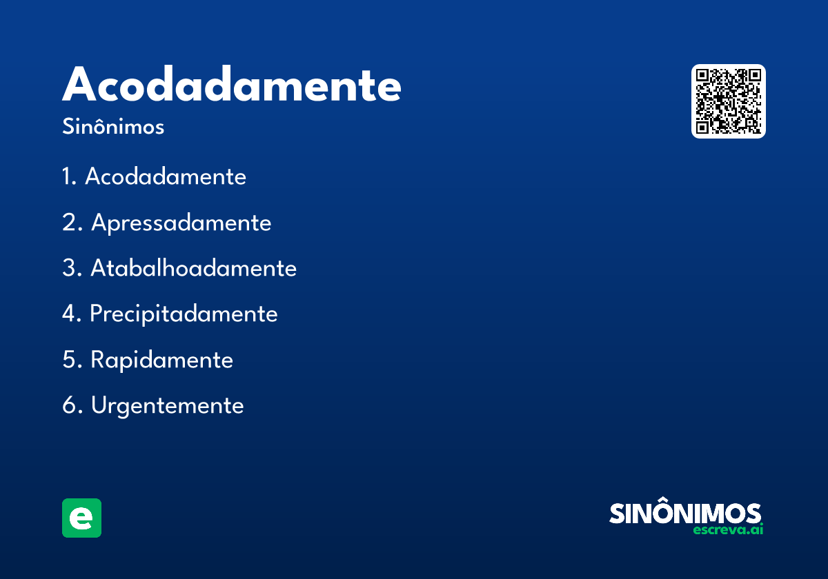 acodadamente