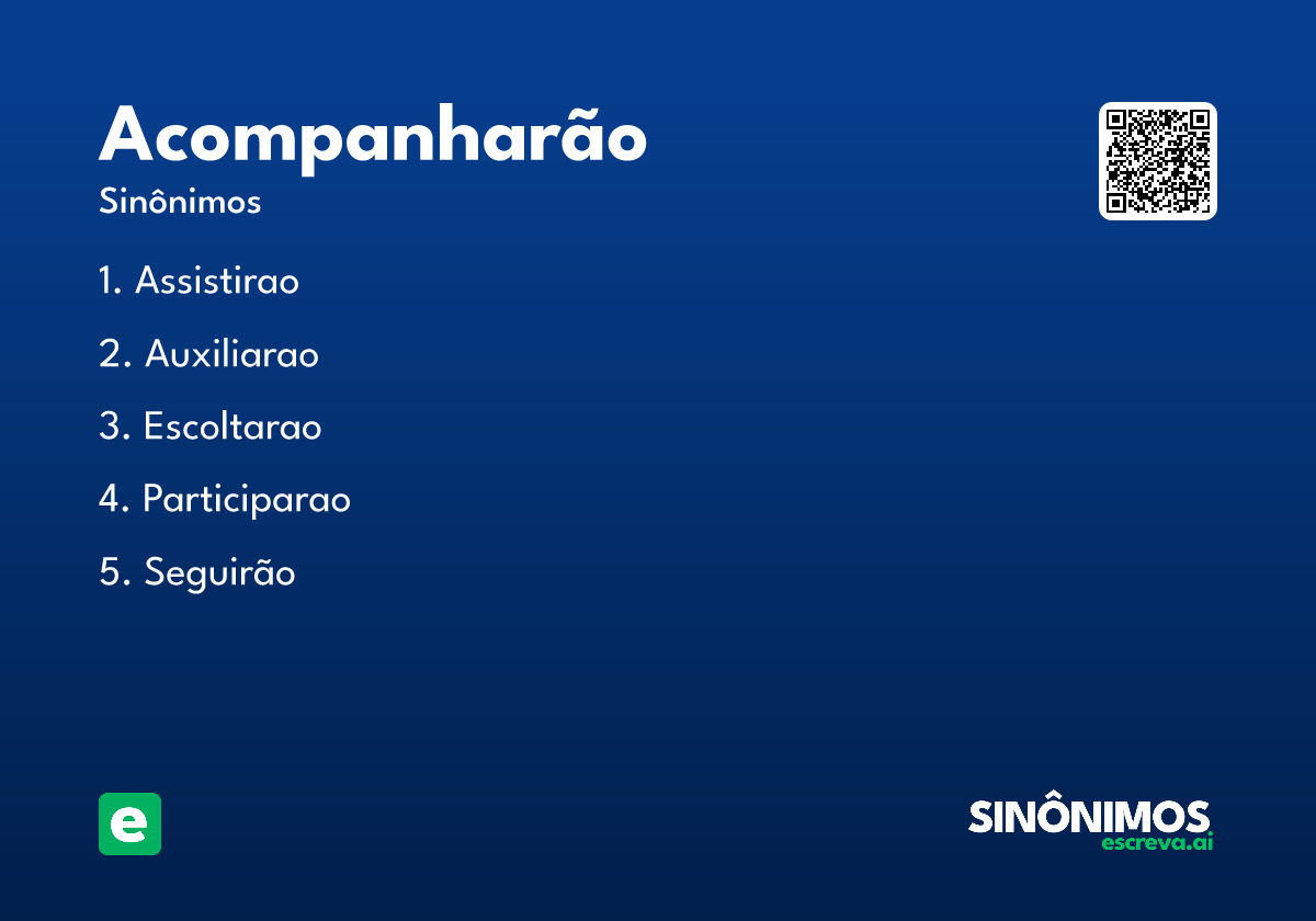 acompanharão