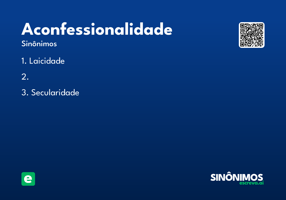aconfessionalidade