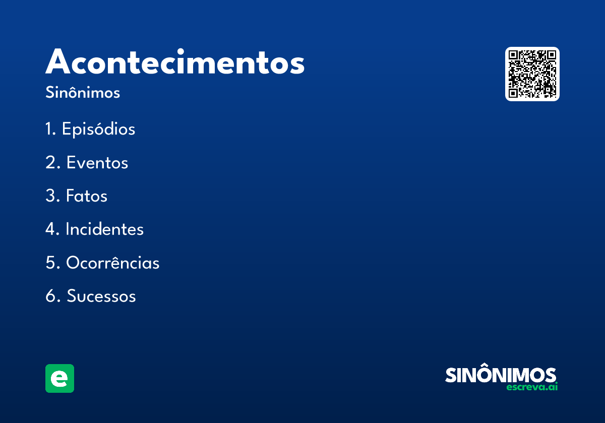acontecimentos