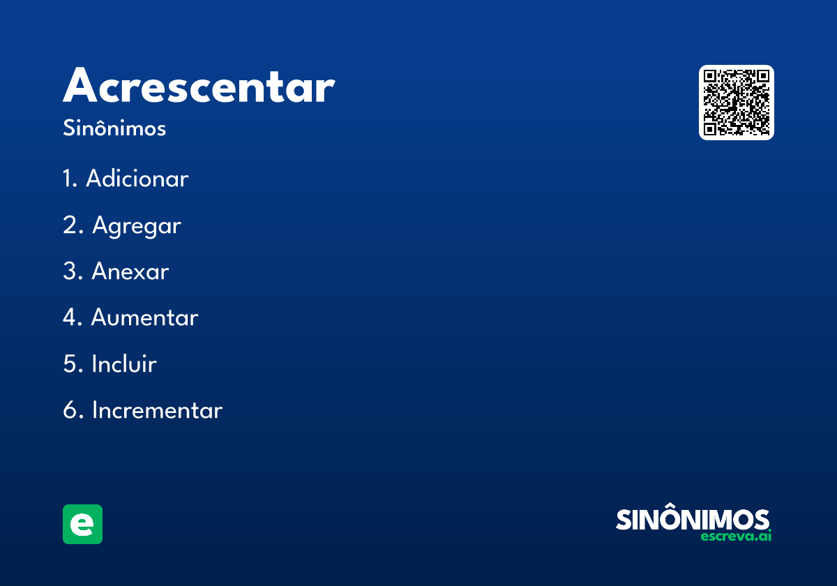 acrescentar