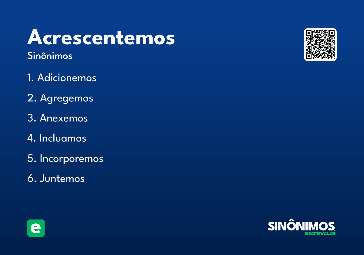 acrescentemos