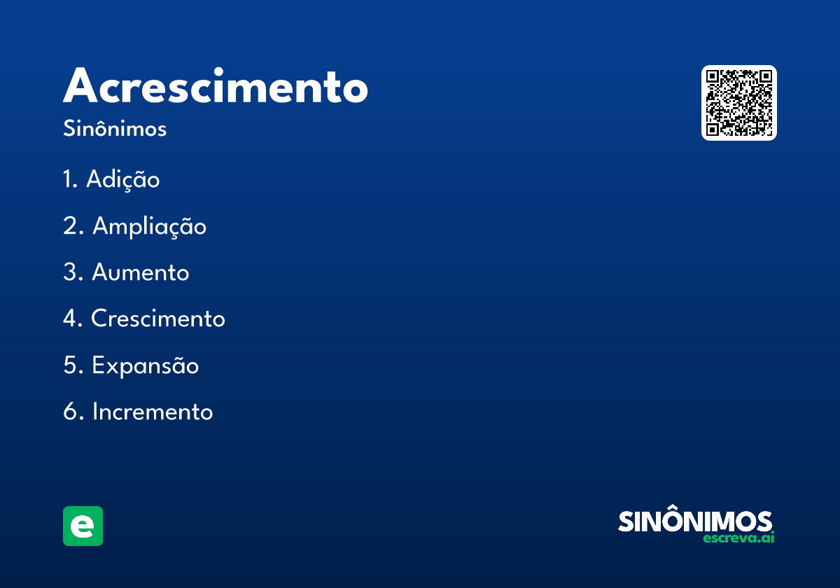 acrescimento