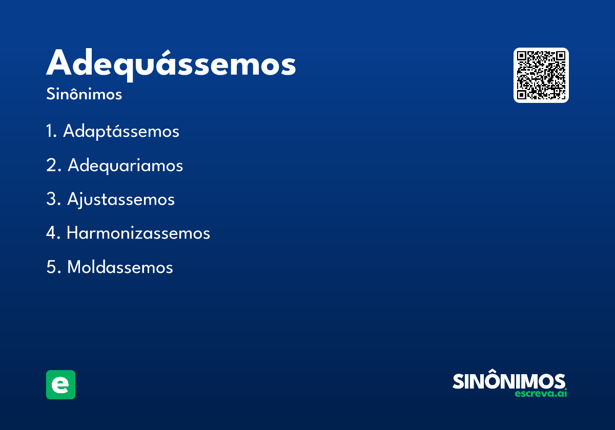 adequássemos