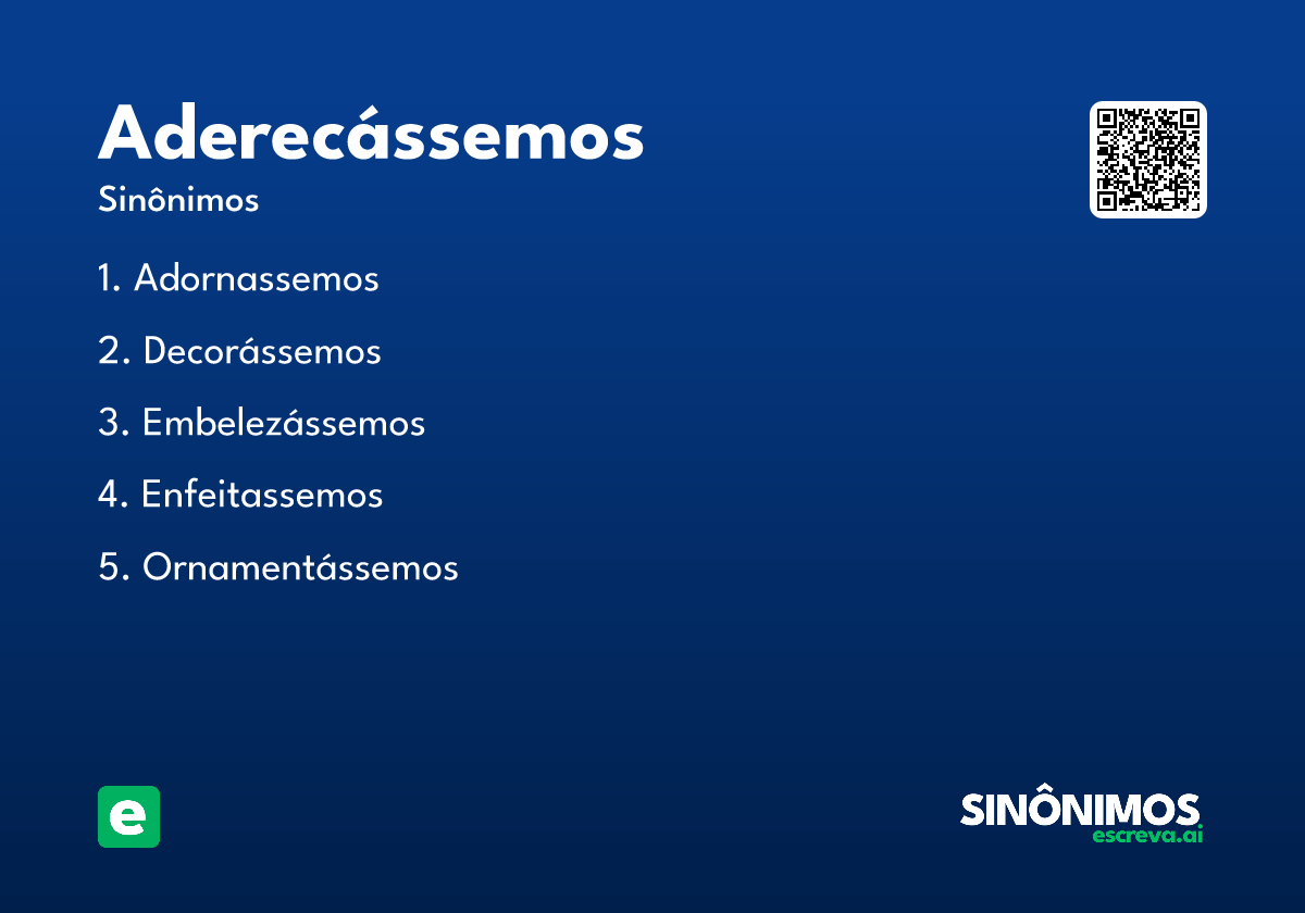 aderecássemos