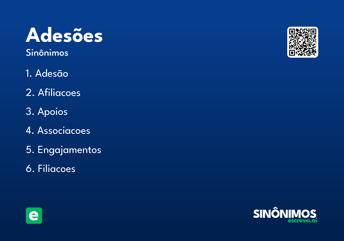 adesões