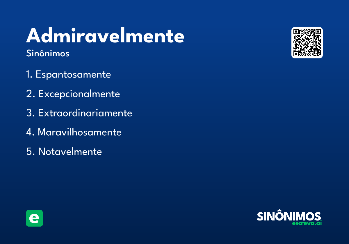 admiravelmente