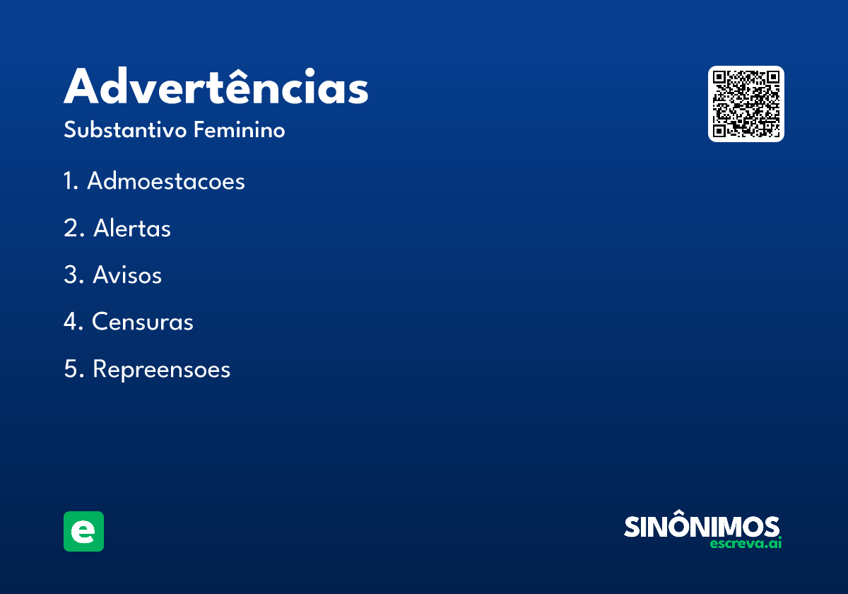 advertências