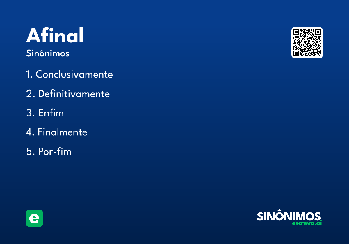 afinal